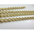 Vernickelter Stahl Twisted Link Chain